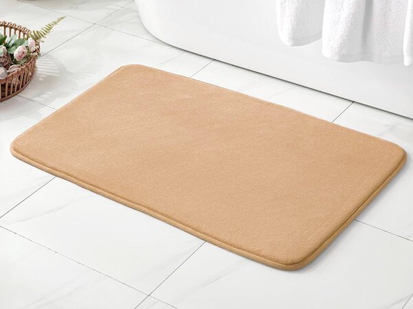 XPOSE® Kúpeľňová predložka s pamäťovou penou SANDY - béžová 40x60 cm