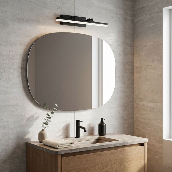 Toolight Toolight, LED nástenné svietidlo, 40cm, 6W, 4000K, 1000lm, APP1878-1W, Čierna matná, OSW-66033