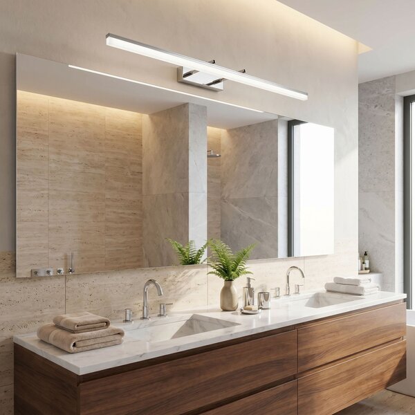 Toolight Toolight, LED nástenné svietidlo, 80cm, 13W, 4000K, 1000lm, APP1871-1W, Chrómová, OSW-66027