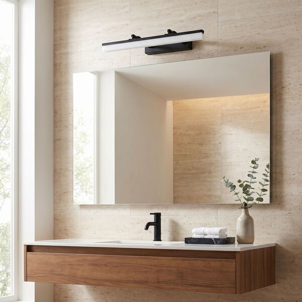 Toolight Toolight, LED nástenné svietidlo, 40cm, 6W, 4000K, 1000lm, APP1878-1W, Čierna matná, OSW-66033