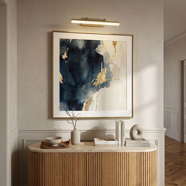 Toolight Toolight, LED nástenné svietidlo, 40cm, 6W, 4000K, 1000lm, APP1875-1W, Brúsené zlato, OSW-66030