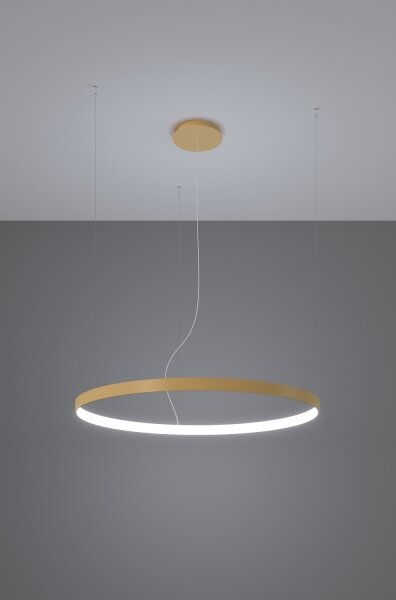 Thoro TH.217 - LED Luster na lanku RIO LED/30W/230V CRI95 4000K pr. 55 cm zlatá