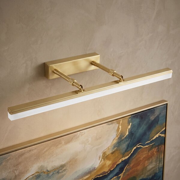 Toolight Toolight, LED nástenné svietidlo, 60cm, 9W, 4000K, 1000lm, APP1876-1W, Brúsené zlato, OSW-66031
