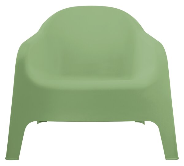 KONDELA Stohovateľné kreslo, zelená, plast, SOKRA NEW