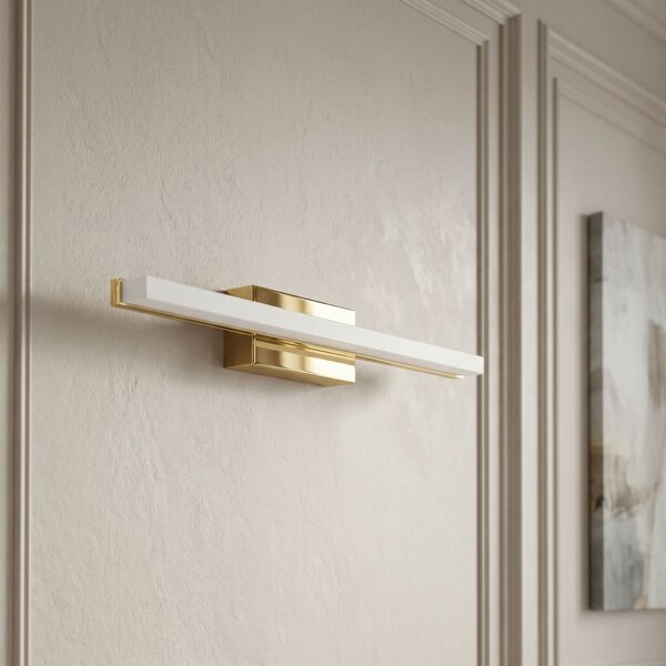 Toolight Toolight, LED nástenné svietidlo, 40cm, 6W, 4000K, 500lm, APP1848-1W, zlatá lesklá, OSW-66360