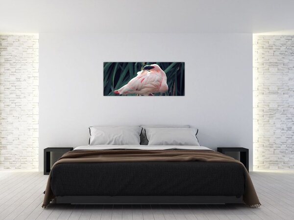 Obraz - Plameniak (120x50 cm)