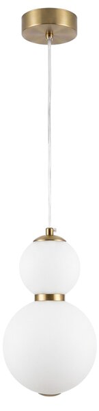 Toolight Toolight, LED závesné svietidlo, 15cm, 10W, 3000K, 1500lm, LHJ112-2CP, zlatá matná, OSW-03250