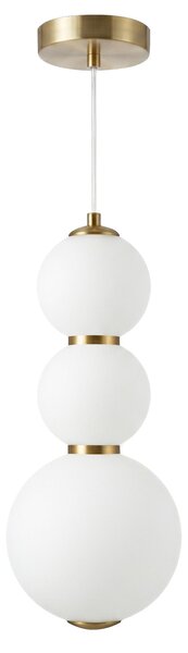 Toolight Toolight, LED závesné svietidlo, 15cm, 14W, 3000K, 2000lm, LHJ113-3CP, zlatá matná/biela, OSW-03252