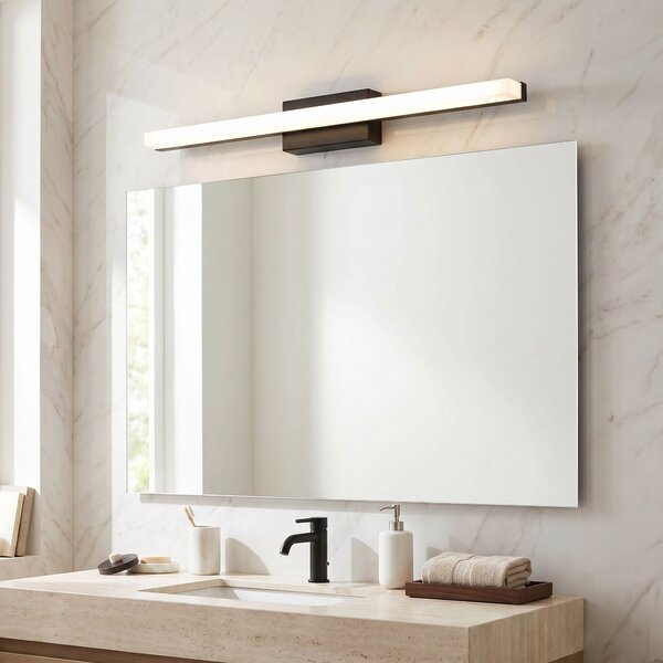 Toolight Toolight, LED nástenné svietidlo, 60cm, 9W, 4000K, 1000lm, APP1855-1W, čierna matná, OSW-66361