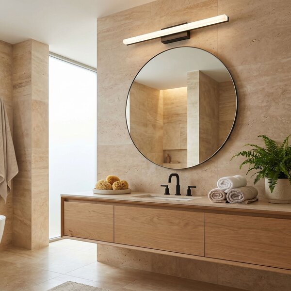 Toolight Toolight, LED nástenné svietidlo, 60cm, 9W, 4000K, 1000lm, APP1855-1W, čierna matná, OSW-66361
