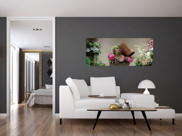 Obraz - Ruže pre teba (120x50 cm)