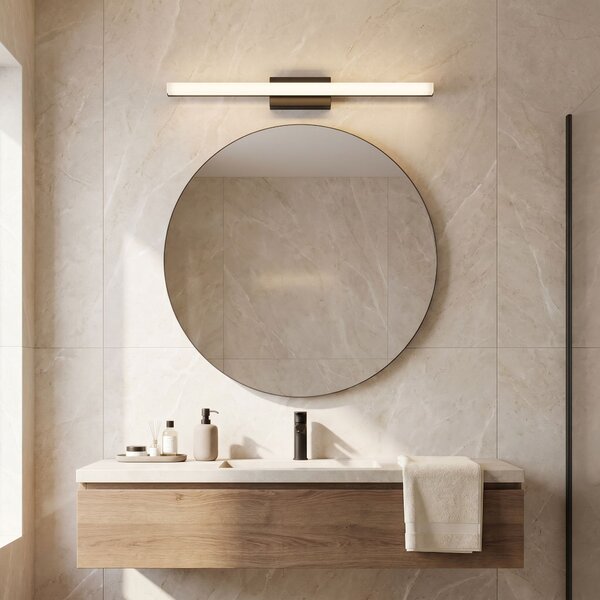 Toolight Toolight, LED nástenné svietidlo, 60cm, 9W, 4000K, 1000lm, APP1855-1W, čierna matná, OSW-66361