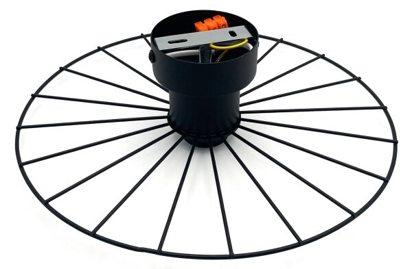 Nástenné svietidlo MONTANA 1xE27/15W/230V pr. 30 cm čierna