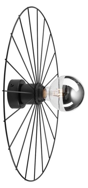Nástenné svietidlo MONTANA 1xE27/15W/230V pr. 45 cm čierna