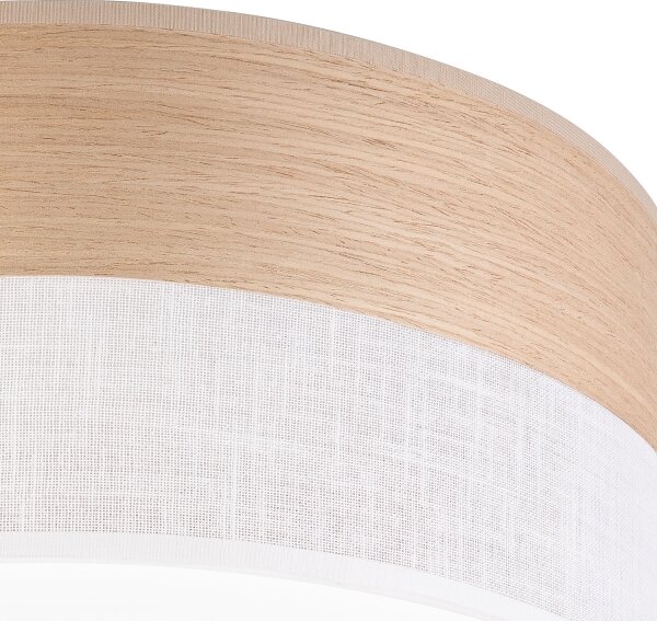 LED Stropné svietidlo SIRJA WOOD LED/36W/230V pr. 45 cm biela/dub