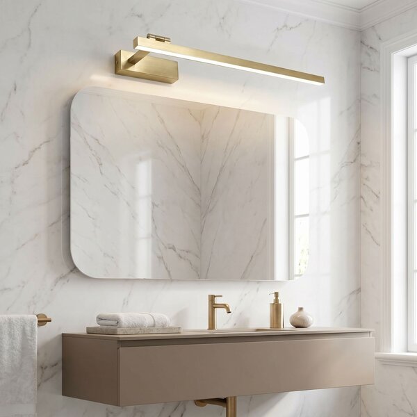 Toolight Toolight, LED nástenné svietidlo, 60cm, 12W, 4000K, 1500lm, SWE032-1W, zlatá matná, OSW-20131
