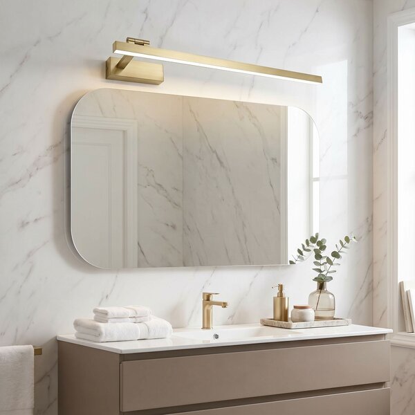 Toolight Toolight, LED nástenné svietidlo, 80cm, 16W, 4000K, 1500lm, SWE033-1W, zlatá matná, OSW-20132