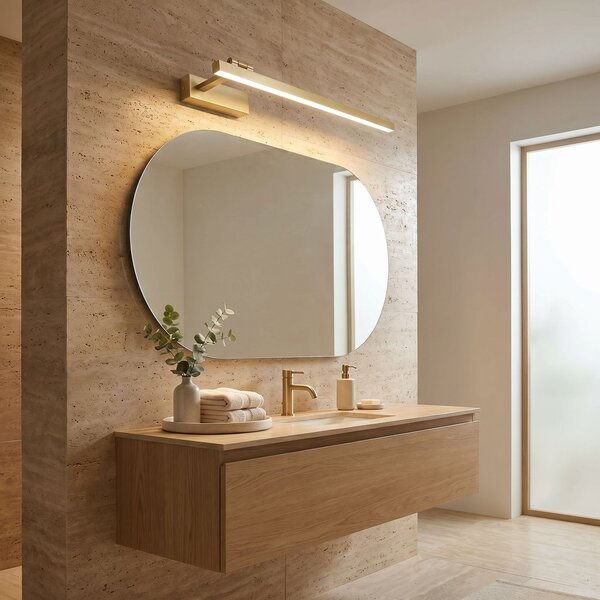 Toolight Toolight, LED nástenné svietidlo, 60cm, 12W, 4000K, 1500lm, SWE032-1W, zlatá matná, OSW-20131