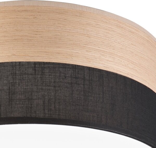 LED Stropné svietidlo SIRJA WOOD LED/36W/230V pr. 45 cm čierna/dub