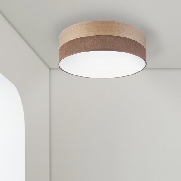LED Stropné svietidlo SIRJA WOOD LED/36W/230V pr. 45 cm hnedá/dub