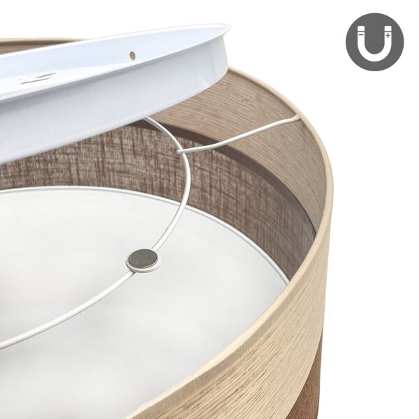 LED Stropné svietidlo SIRJA WOOD LED/36W/230V pr. 45 cm hnedá/dub