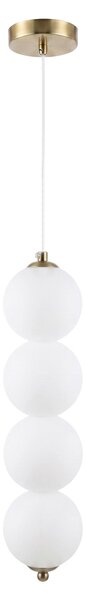 Toolight Toolight, LED závesné svietidlo, 10cm, 14W, 3000K, 2000lm, LHJ118-4CP, zlatá matná, OSW-03254