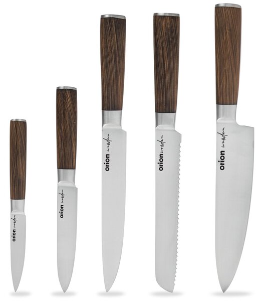 Kuchynský nôž WOODEN sada 5 ks