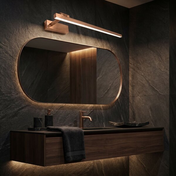 Toolight Toolight, LED nástenné svietidlo, 60cm, 12W, 4000K, 1500lm, SWE038-1W, medená matná, OSW-20138
