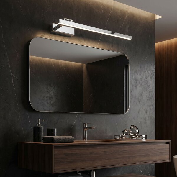 Toolight Toolight, LED nástenné svietidlo, 60cm, 12W, 4000K, 1500lm, SWE029-1W, chrómová, OSW-20128