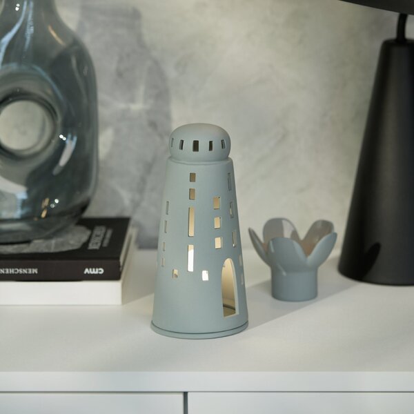 Porcelánový svietnik Lighthouse Grey