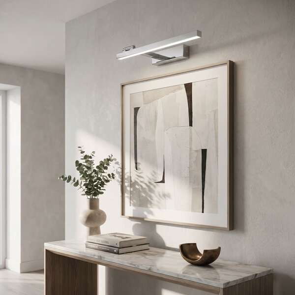 Toolight Toolight, LED nástenné svietidlo, 40cm, 8W, 4000K, 1500lm, SWE028-1W, chrómová, OSW-20127