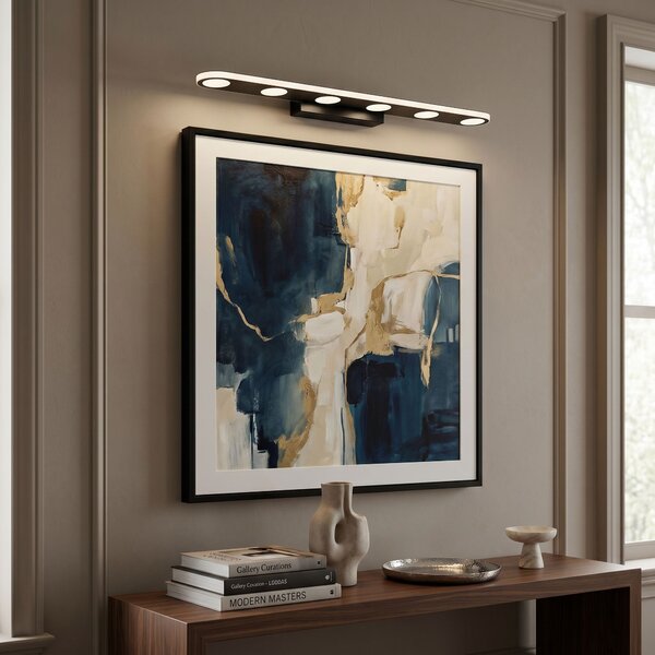 Toolight Toolight, LED nástenné svietidlo, 60cm, 18W, 4000K, 2000lm, SWE055-W, čierna matná, OSW-20155