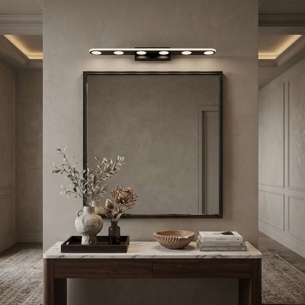 Toolight Toolight, LED nástenné svietidlo, 60cm, 18W, 4000K, 2000lm, SWE055-W, čierna matná, OSW-20155