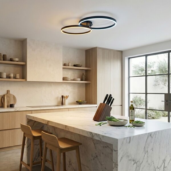 Toolight Toolight, LED stropné svietidlo, 85cm, 35W, 4000K, 3000lm, SWE061-C, čierna matná, OSW-20161