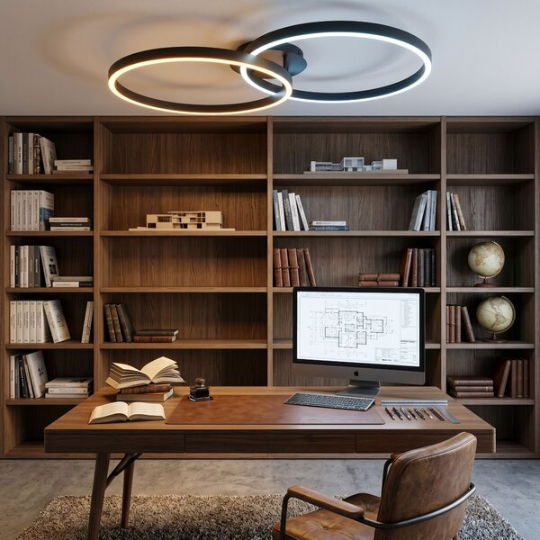 Toolight Toolight, LED stropné svietidlo, 85cm, 35W, 4000K, 3000lm, SWE061-C, čierna matná, OSW-20161