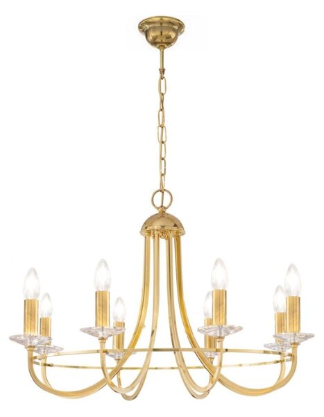 Kolarz 330.88.8C - Krištáľový luster na reťazi IMPERIAL 8xE14/60W/230V zlatá