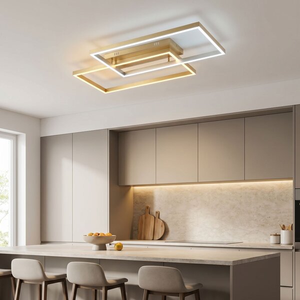 Toolight Toolight, LED stropné svietidlo, 80cm, 50W, 4000K, 4000lm, SWE060-C, zlatá matná, OSW-20160