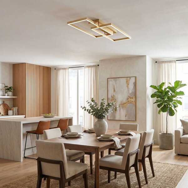 Toolight Toolight, LED stropné svietidlo, 80cm, 50W, 4000K, 4000lm, SWE060-C, zlatá matná, OSW-20160