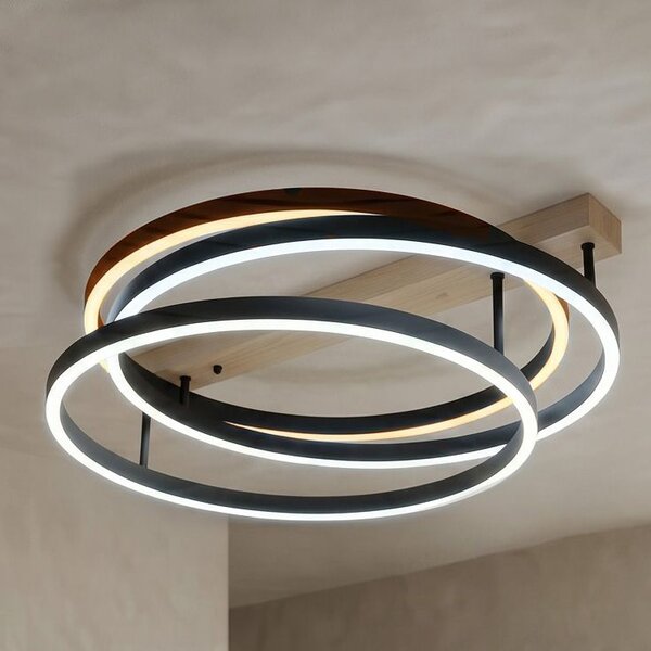Toolight Toolight, LED stropné svietidlo, 60cm, 70W, 4000K, 3000lm, SWE058-C, čierna matná, OSW-20158