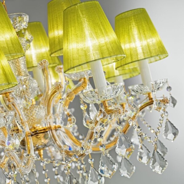 Kolarz 3149.88+4.3.KoT - Krištáľový luster MARIA LOUISE 12xE14/40W/230V 24K zlato