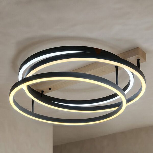 Toolight Toolight, LED stropné svietidlo, 60cm, 70W, 4000K, 3000lm, SWE058-C, čierna matná, OSW-20158