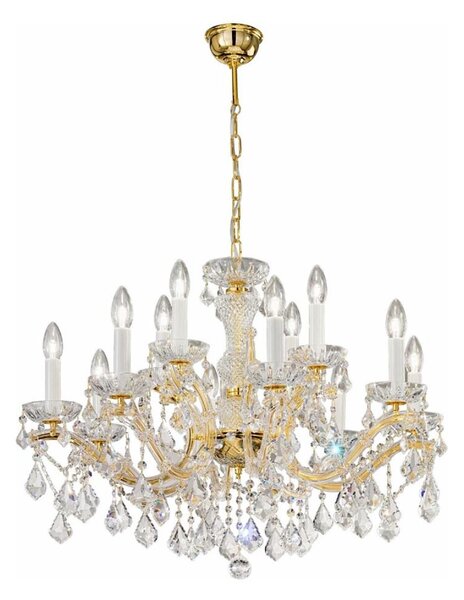 Kolarz 3149.88+4.3.KoT - Krištáľový luster MARIA LOUISE 12xE14/40W/230V 24K zlato