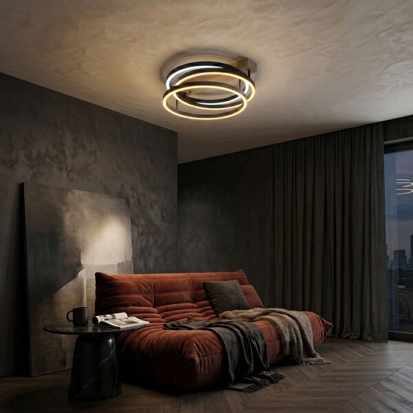 Toolight Toolight, LED stropné svietidlo, 60cm, 70W, 4000K, 3000lm, SWE058-C, čierna matná, OSW-20158