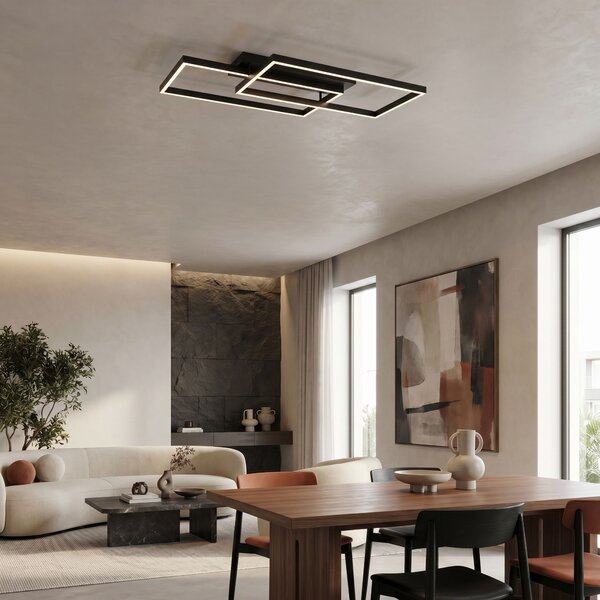 Toolight Toolight, LED stropné svietidlo, 80cm, 50W, 4000K, 4000lm, SWE059-C, čierna matná, OSW-20159