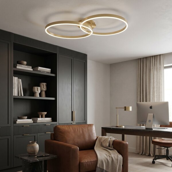 Toolight Toolight, LED stropné svietidlo, 85cm, 35W, 4000K, 3000lm, SWE062-C, zlatá matná, OSW-20162