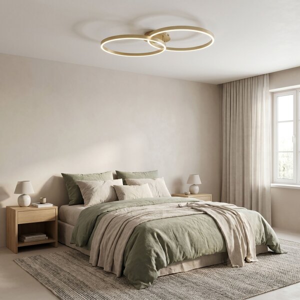 Toolight Toolight, LED stropné svietidlo, 85cm, 35W, 4000K, 3000lm, SWE062-C, zlatá matná, OSW-20162