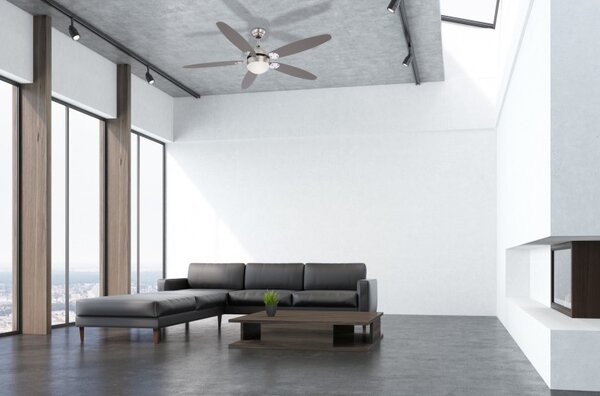 Globo 0308 stropné svietidlo s ventilátorom Azura 1x60W | E14 - s ťahovým vypínačom