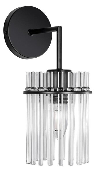 Nástenná lampa 1xE27/60W/230V čierna/číra