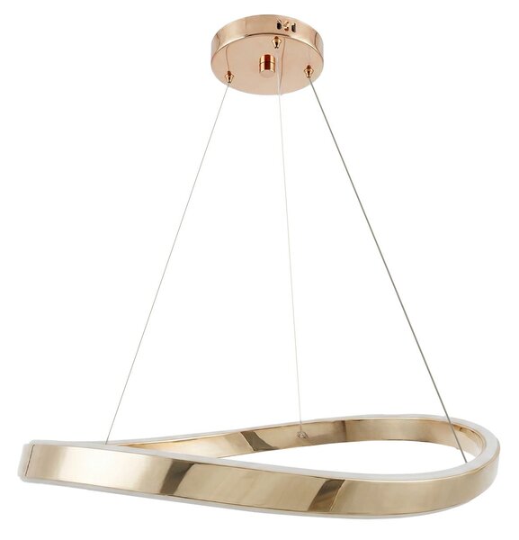 Toolight Toolight, LED závesné svietidlo, 80cm, 70W, 4000K, 5000lm SWE068-CP, zlatá lesklá, OSW-20168