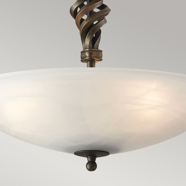 Elstead PB-SF-A-BLK-GOLD - Prisadený luster PEMBROKE 3xE14/60W/230V